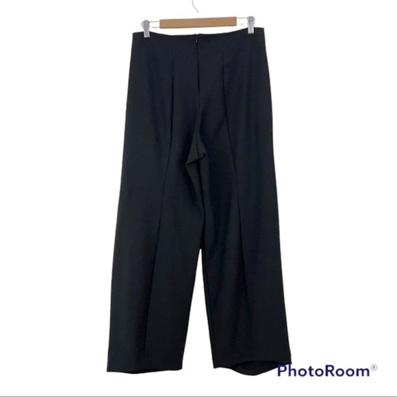 Matthildur Handmade High Rise Black Wide Leg Pants Medium - Picture 5 of 16